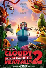 Cloudy with a Chance of Meatballs 2 3D Movie Poster