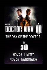 Doctor Who 50th Anniversary Special: The Day of the Doctor in 3D Movie Poster