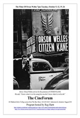 The Films of Orson Welles Movie Poster