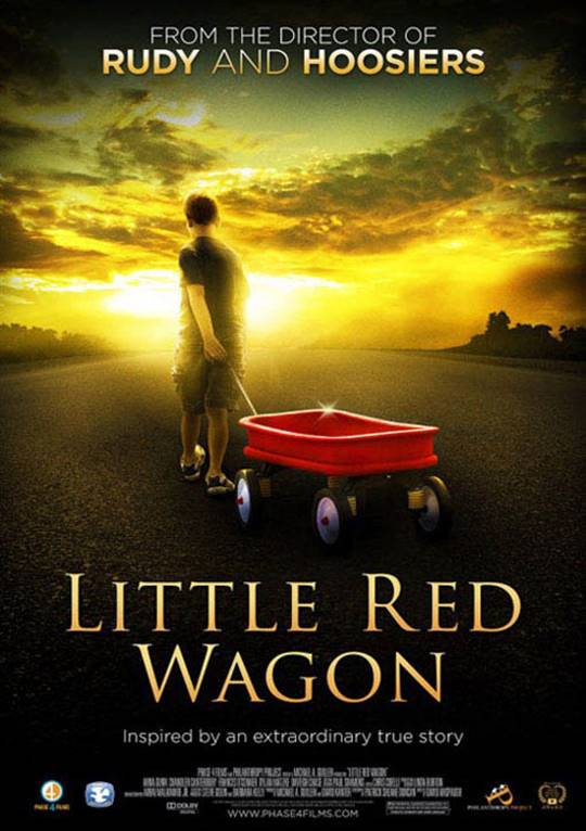 Little Red Wagon Large Poster