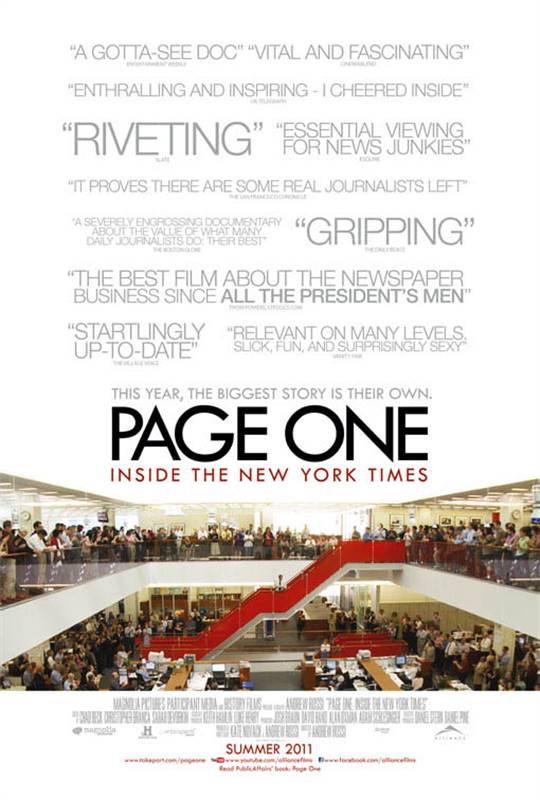 Page One: Inside the New York Times  Large Poster