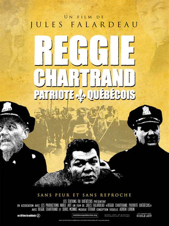 Reggie Chartrand Patriote Quebecois Large Poster