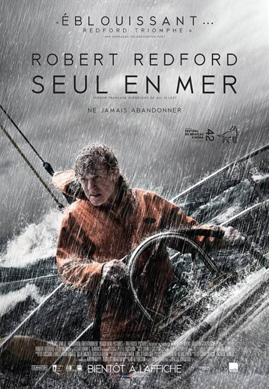 Seul en mer movie large poster.