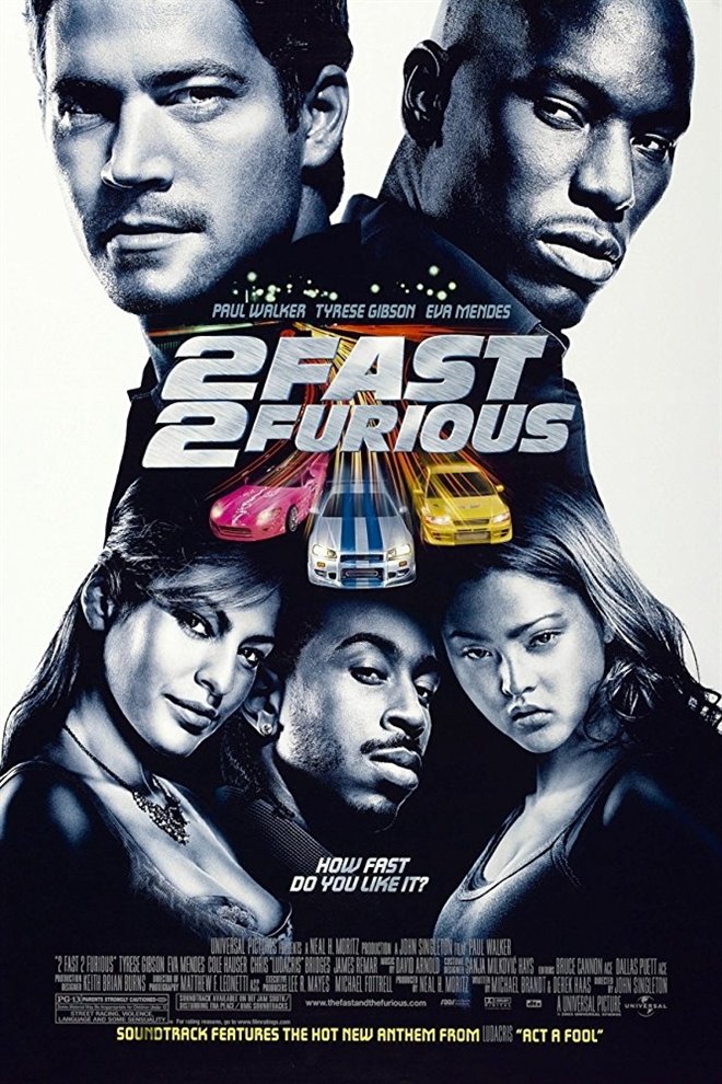 2 Fast 2 Furious Large Poster