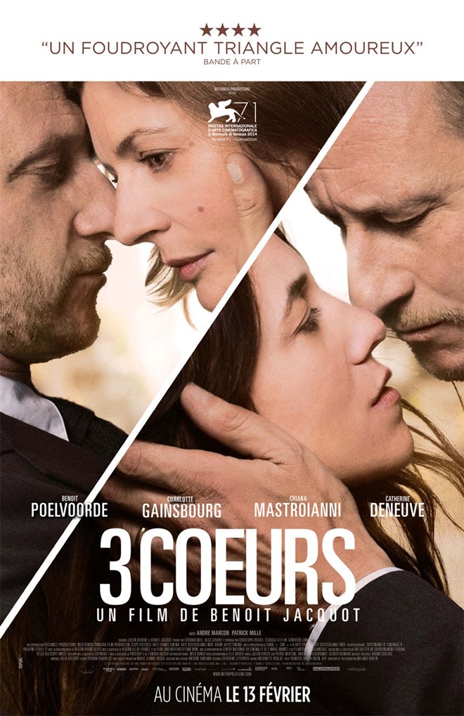 3 coeurs Large Poster