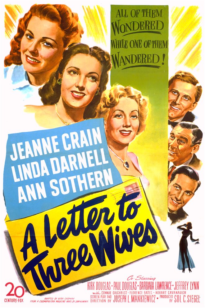 A Letter to Three Wives Large Poster