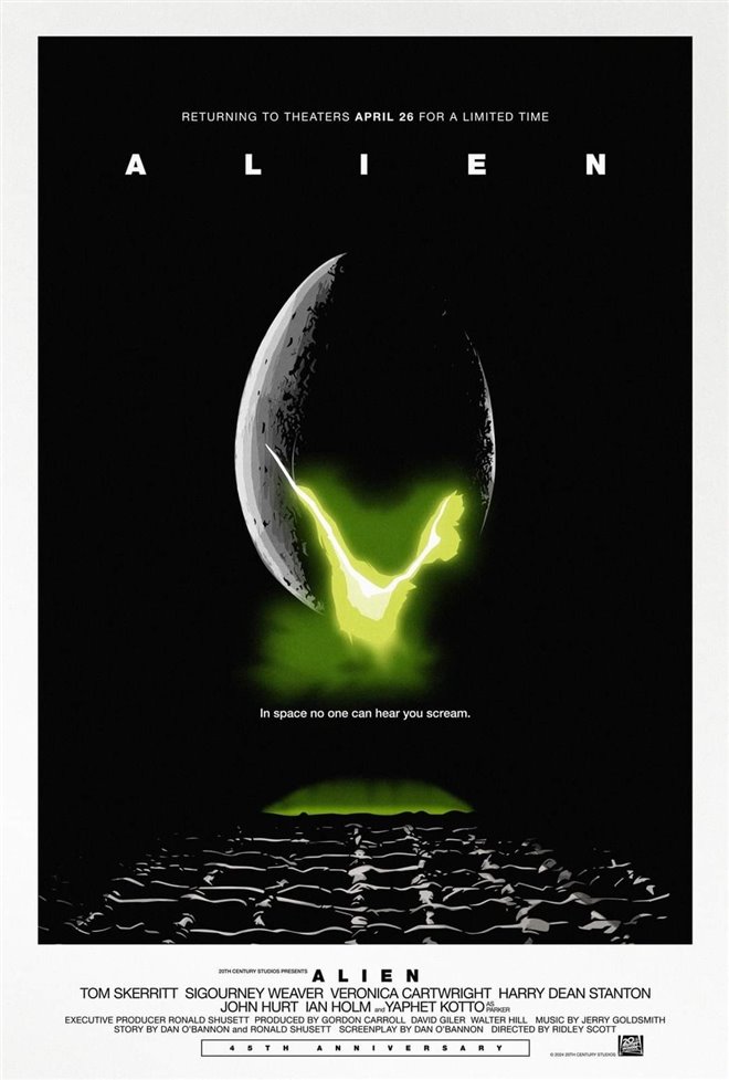 Alien 45th Anniversary Re-Release Large Poster
