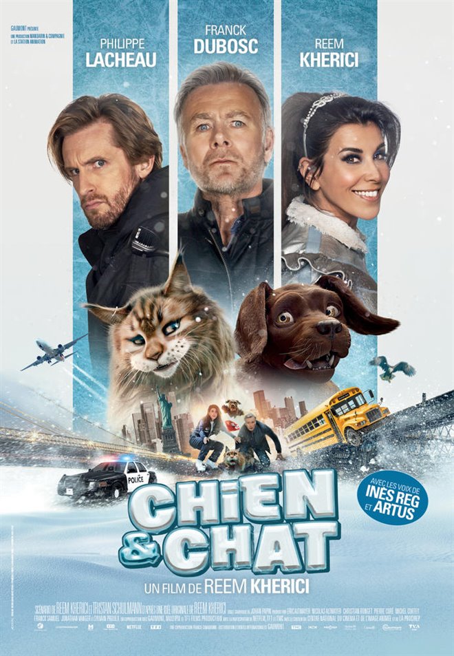 Chien et chat Poster