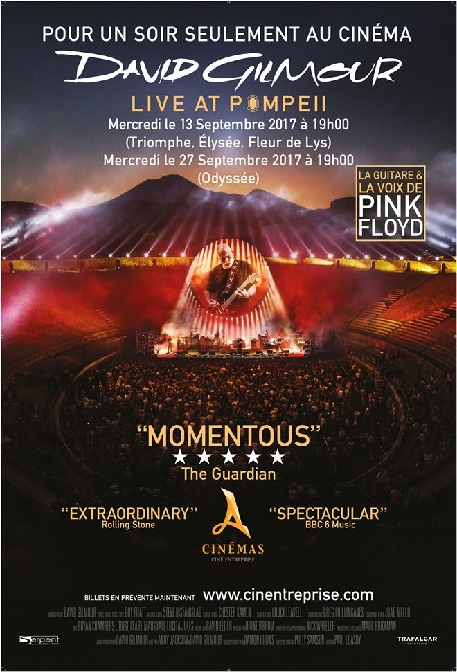 David Gilmour Live at Pompeii Large Poster