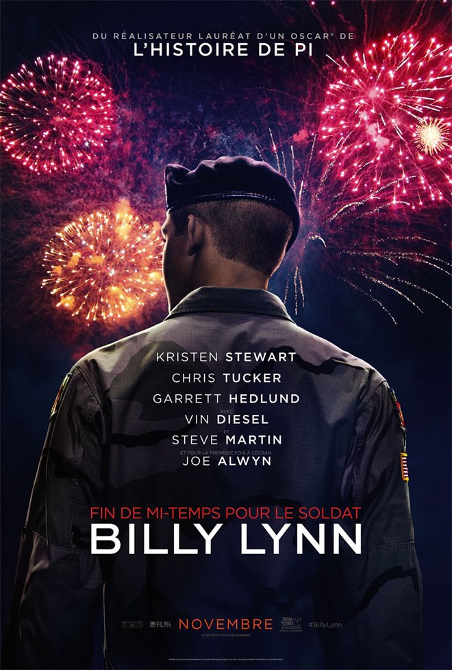 Fin de mi-temps pour le soldat Billy Lynn Poster