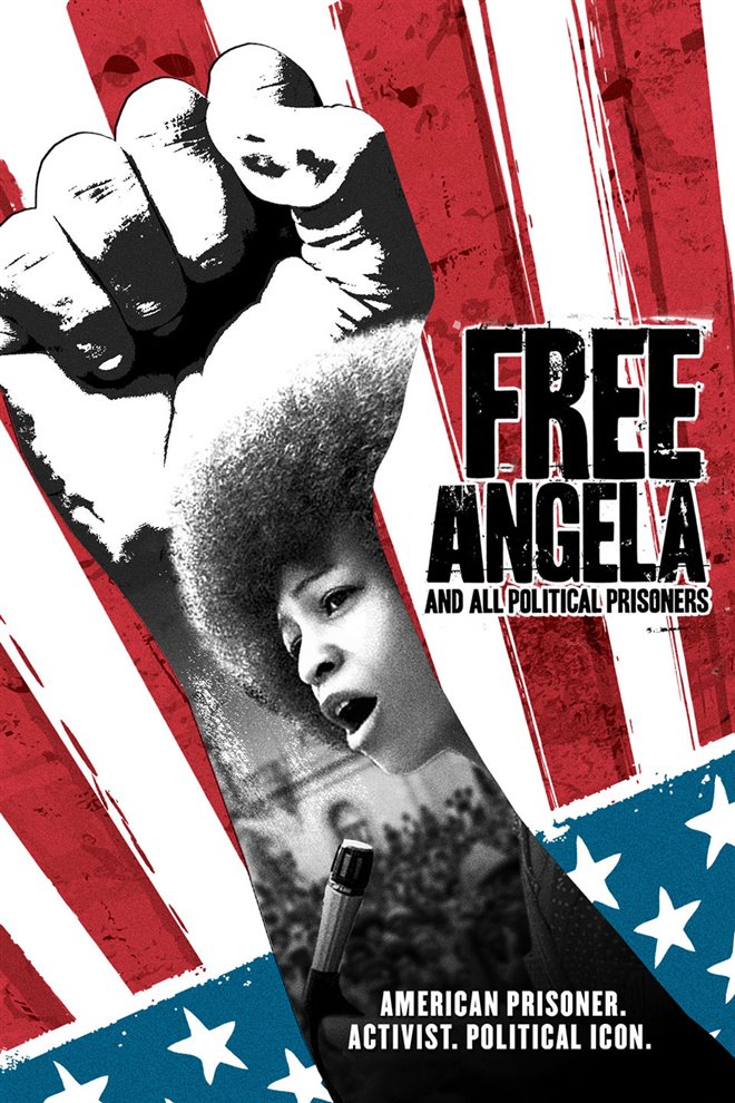 FREE ANGELA and all political prisoners Large Poster