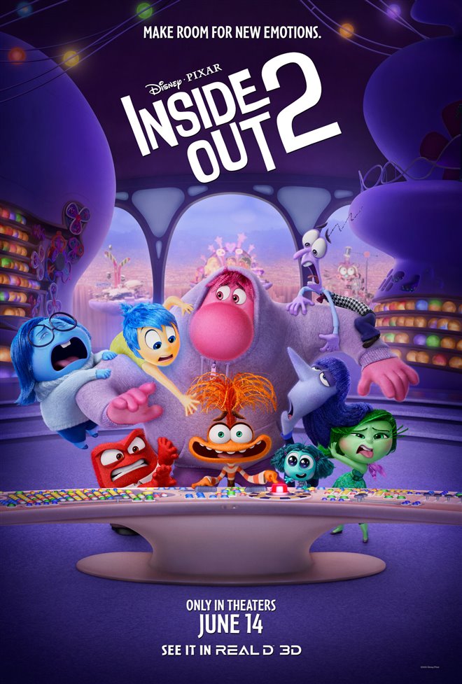 Inside Out 2 3D Movie Poster