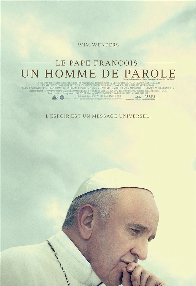 Le pape François : Un homme de parole Large Poster