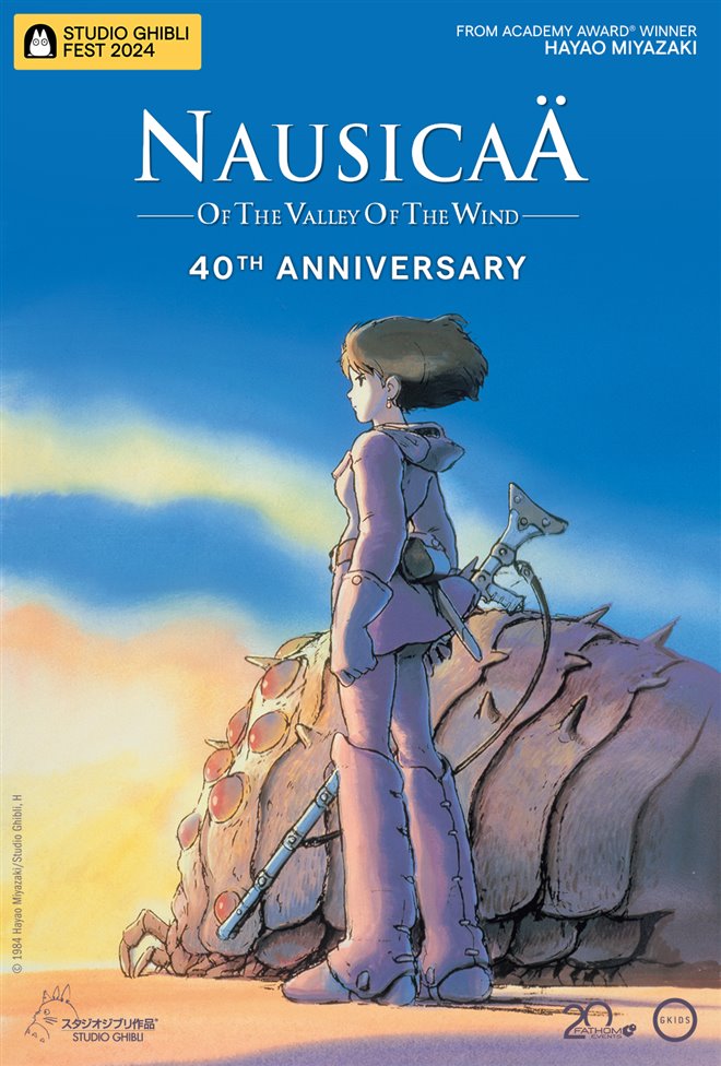 Nausicaä of the Valley of the Wind 40th Anniversary - Studio Ghibli Fest 2024 Poster