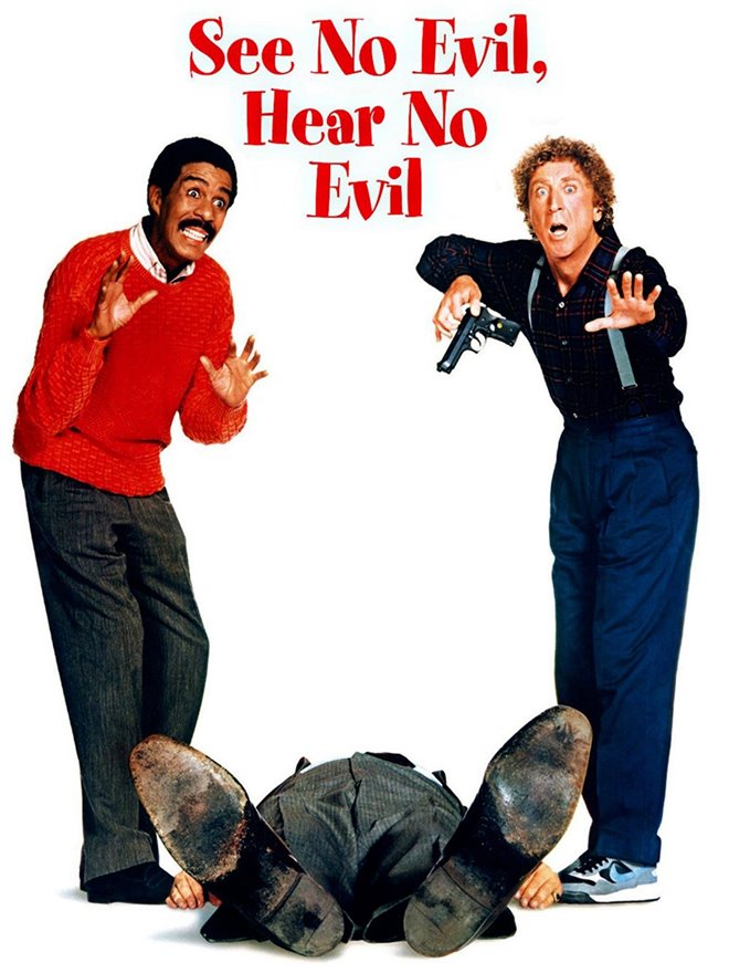 See No Evil, Hear No Evil movie large poster. - Cast Of See No Evil Hear No Evil