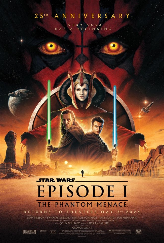 Star Wars: Episode I - The Phantom Menace 25th Anniversary Poster