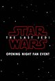 Star Wars: The Last Jedi 3D - Opening Night Fan Event Poster