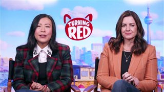 Director Domee Shi and producer Lindsey Collins on Disney/Pixar's 'Turning Red' - Interview Video Thumbnail