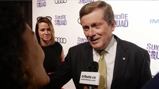 Mayor John Tory Suicide Squad Red Carpet Interview Video Thumbnail