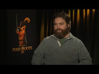Zach Galifianakis (Puss in Boots) - Interview Video Thumbnail